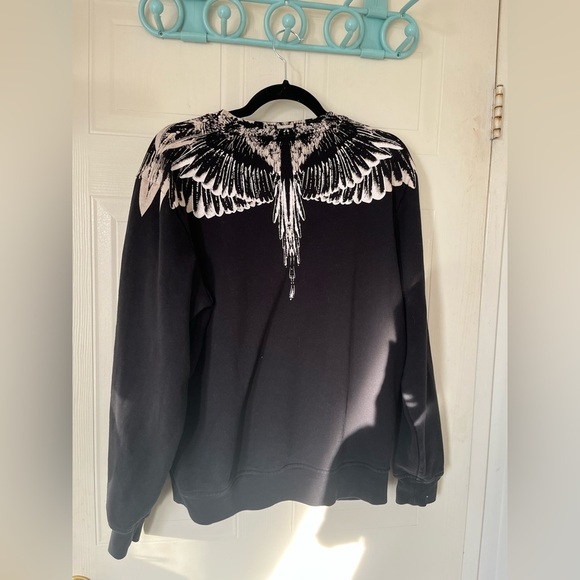 MARCELO BURLON COUNTY OF MILAN Black Icon Wings Sweatshirt - Picture 14 of 14